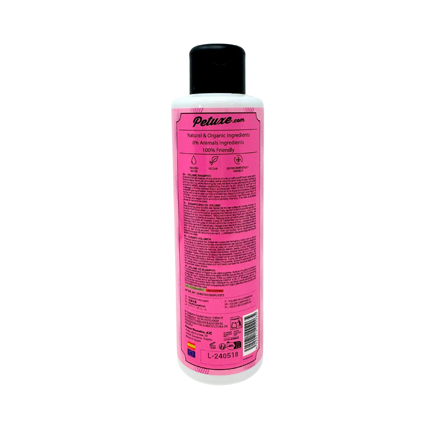 Champú volumen para perros y gatos