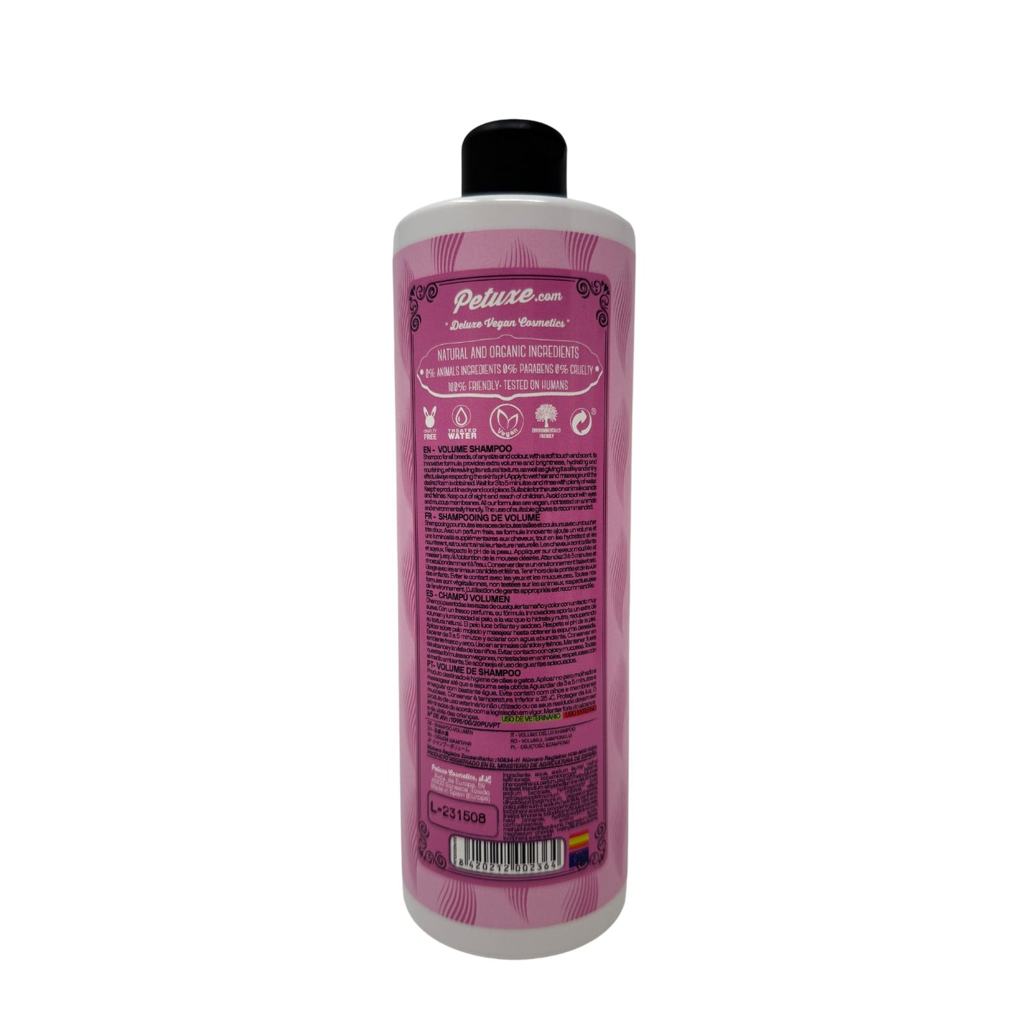 Champú volumen para perros y gatos