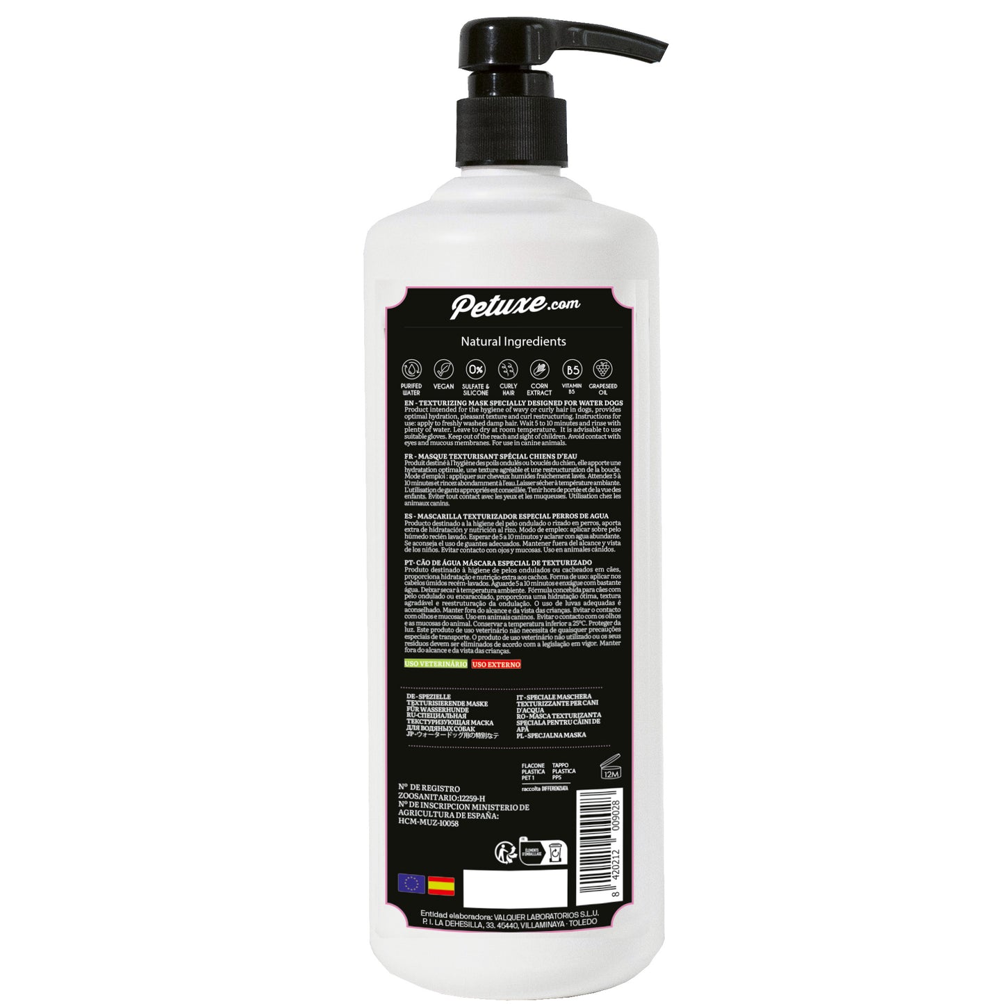 Mascarilla texturizadora para Perros de Agua