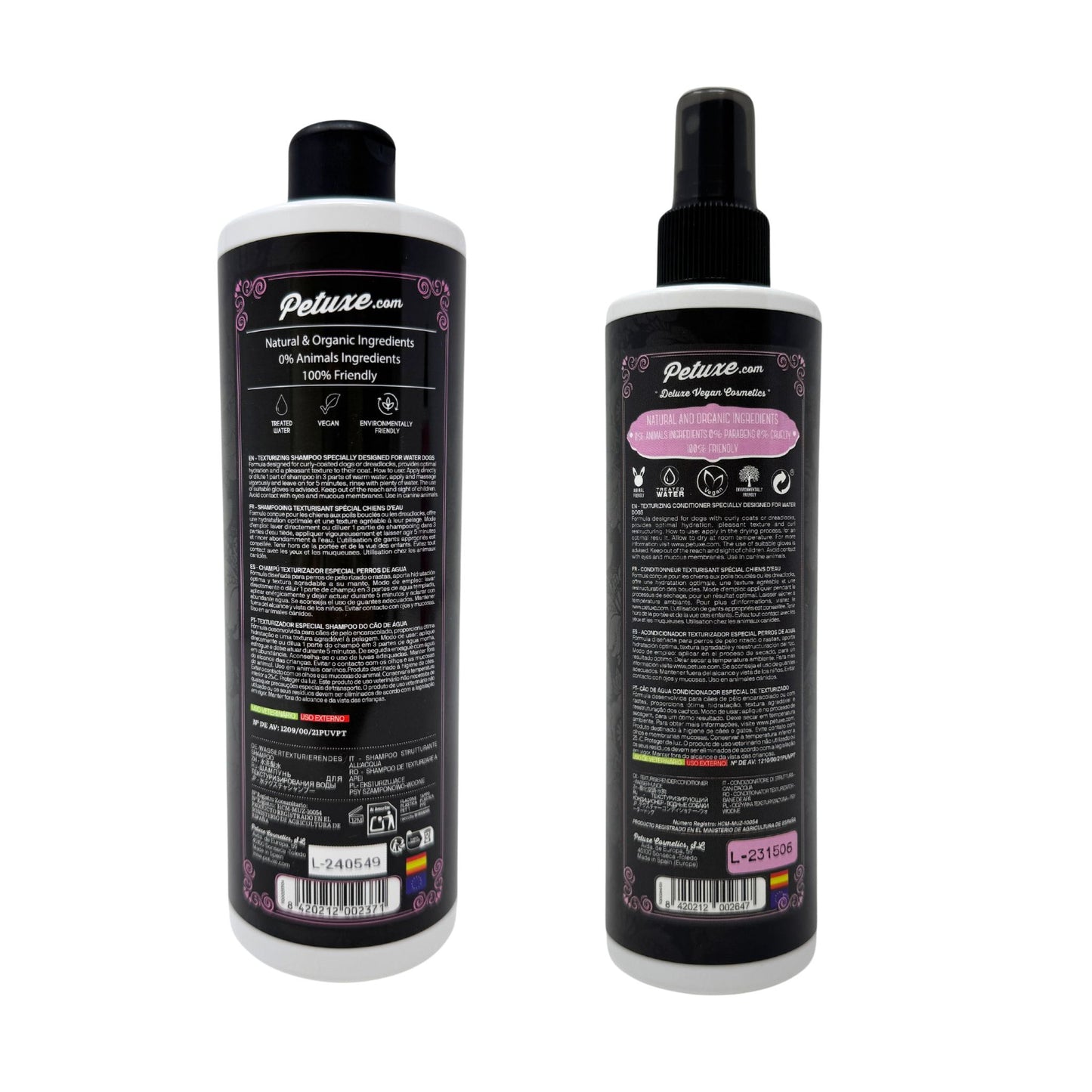 Water dog shampoo and conditioner pack